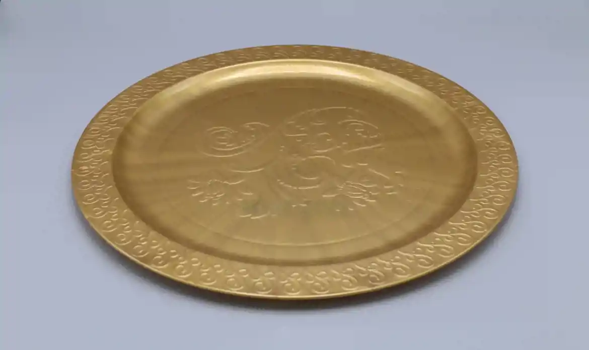 صورة صواني كريستال 36 ذهبي