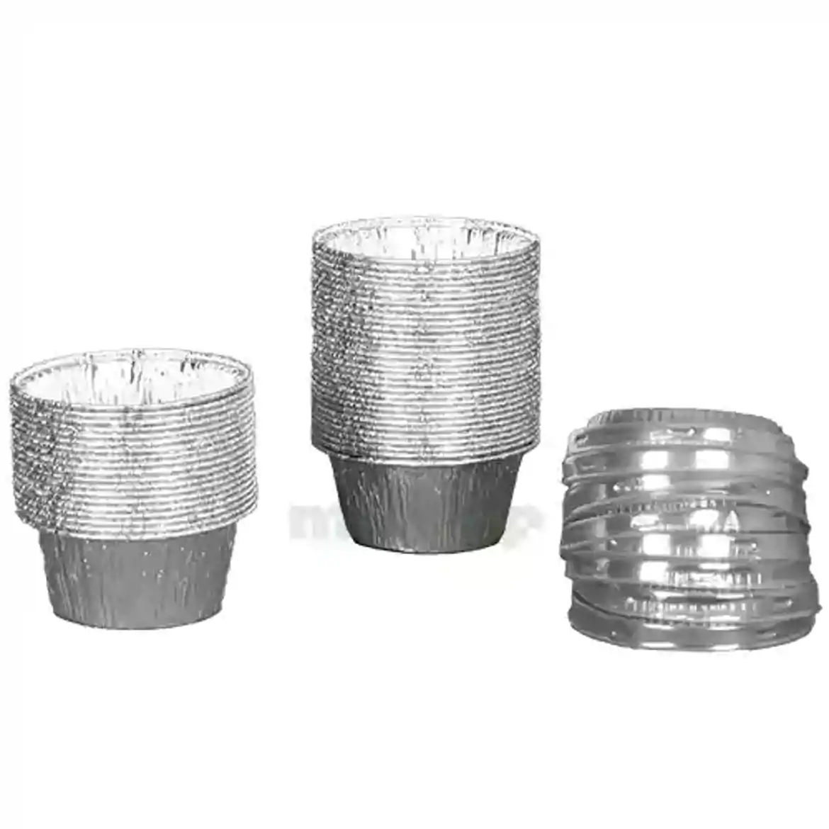 صورة  كب كيك المنيوم دائري غطاء شفاف 50 قطعة 