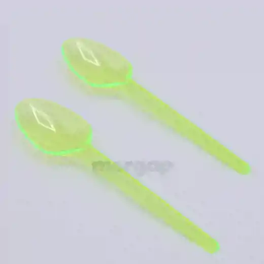 صورة ملعقة ايس كريم بلاستيك شفاف 50 حبة