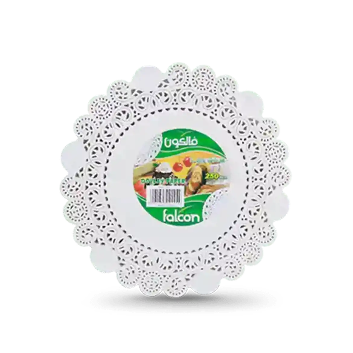 صورة مفارش ورقية فالكون دائرية قياس 12.5 عدد 250 حبه