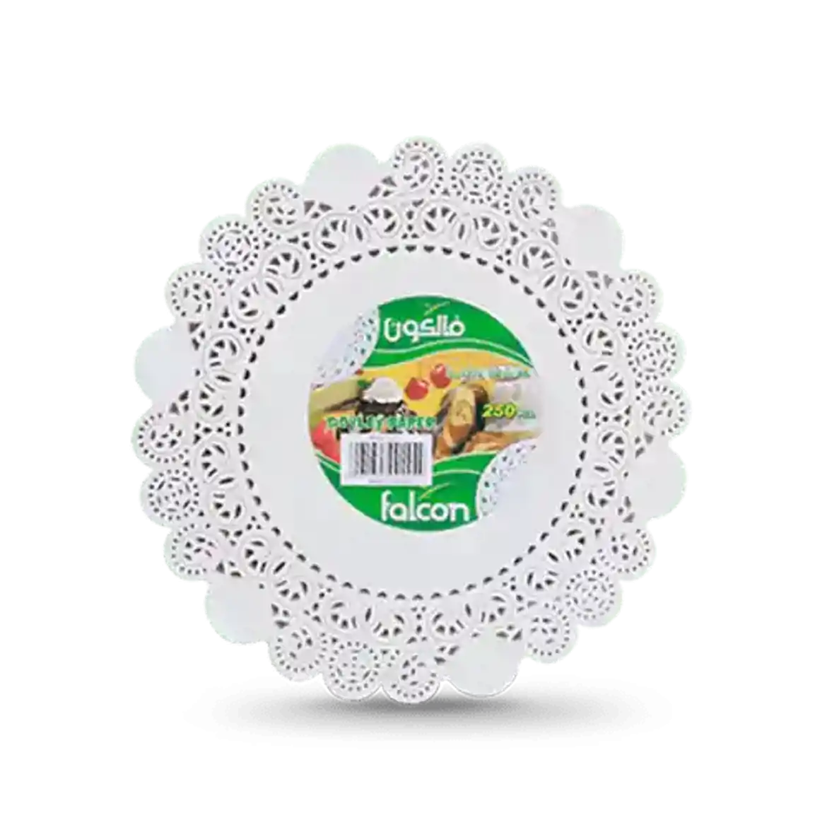 صورة مفارش ورقية دائرية قياس 10.5عدد 250 حبة 