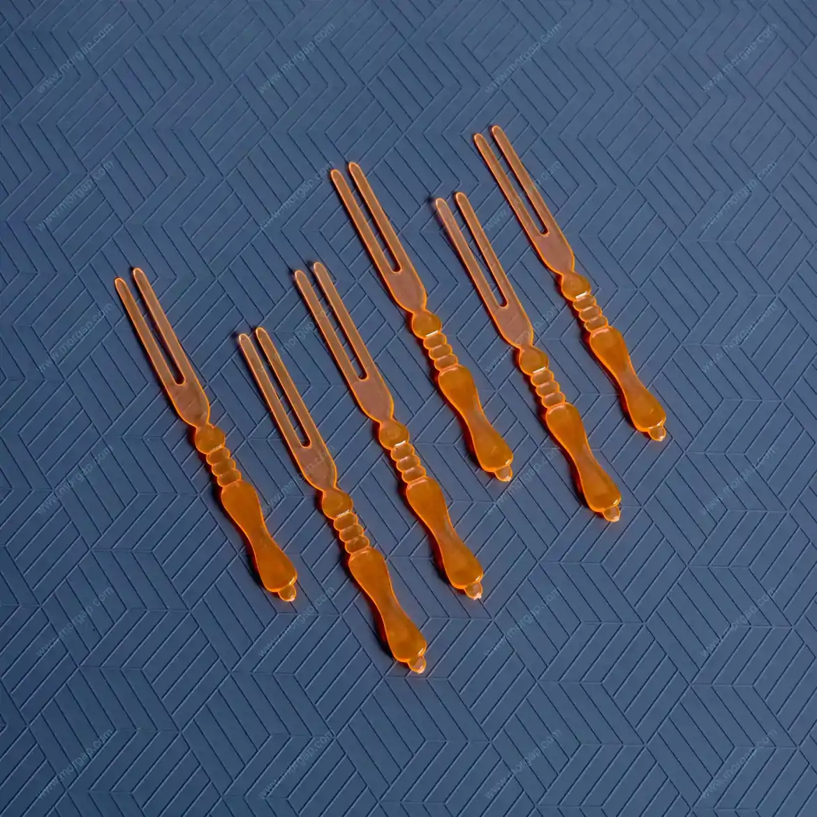 صورة شوكة بلاستيكية شفافة صغيرة ٢٠٠ حبة