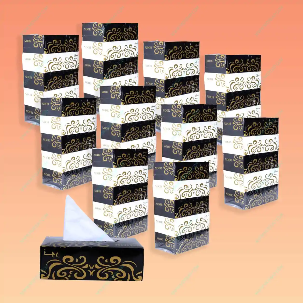 صورة Noor Tissue Box 100 X 2 PLY 50 Box