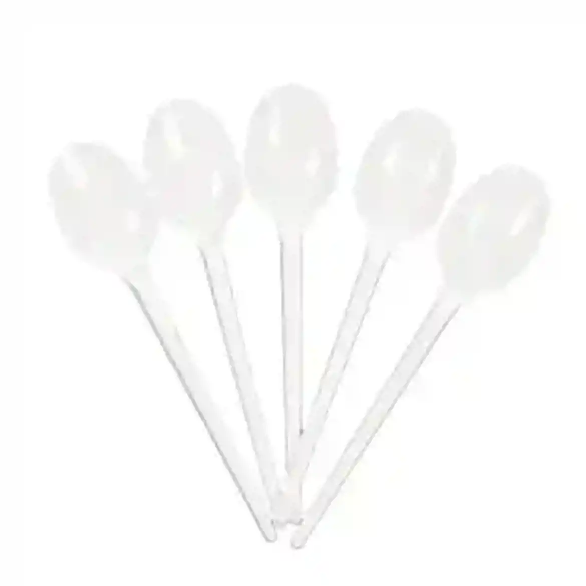 صورة ملاعق بيضاء 50 حبة