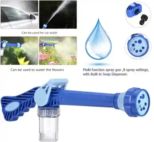 صورة 8 In 1 Multifunction High Pressure Foam Wash Gun Cannon