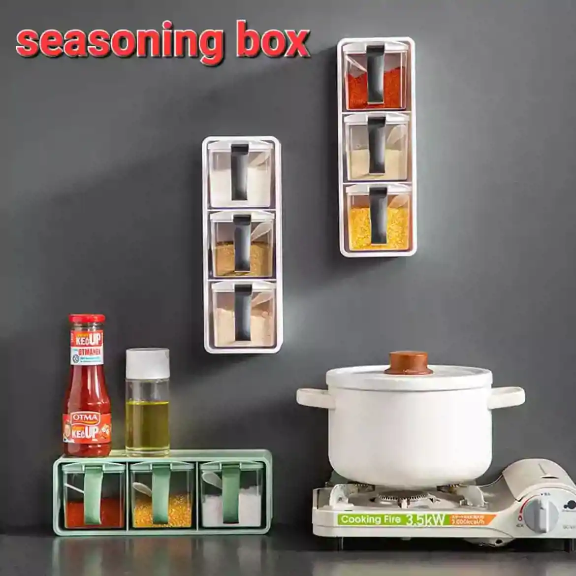 صورة رف ضغط لتخزين البهارات