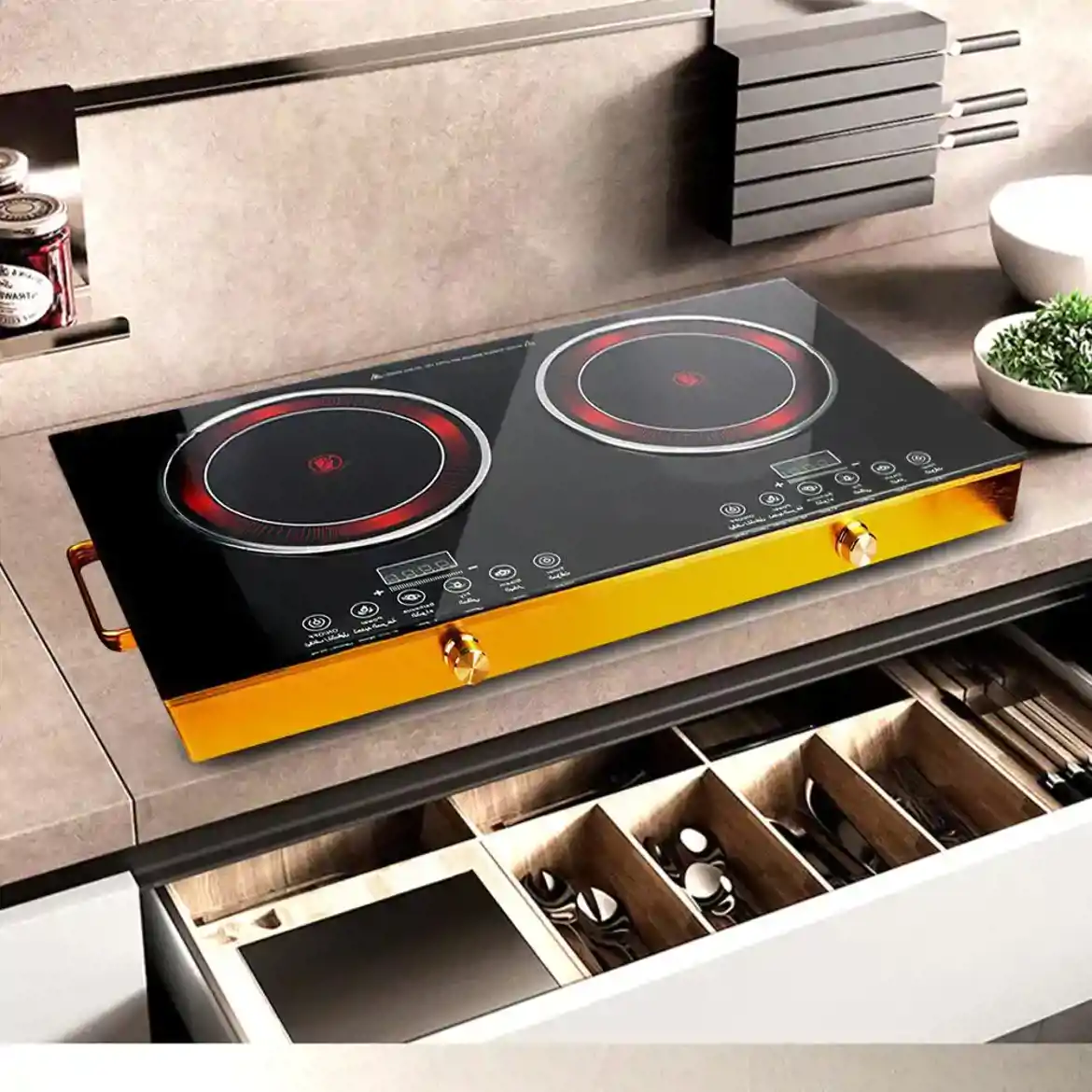 صورة طباخ إل إي دي مزدوج