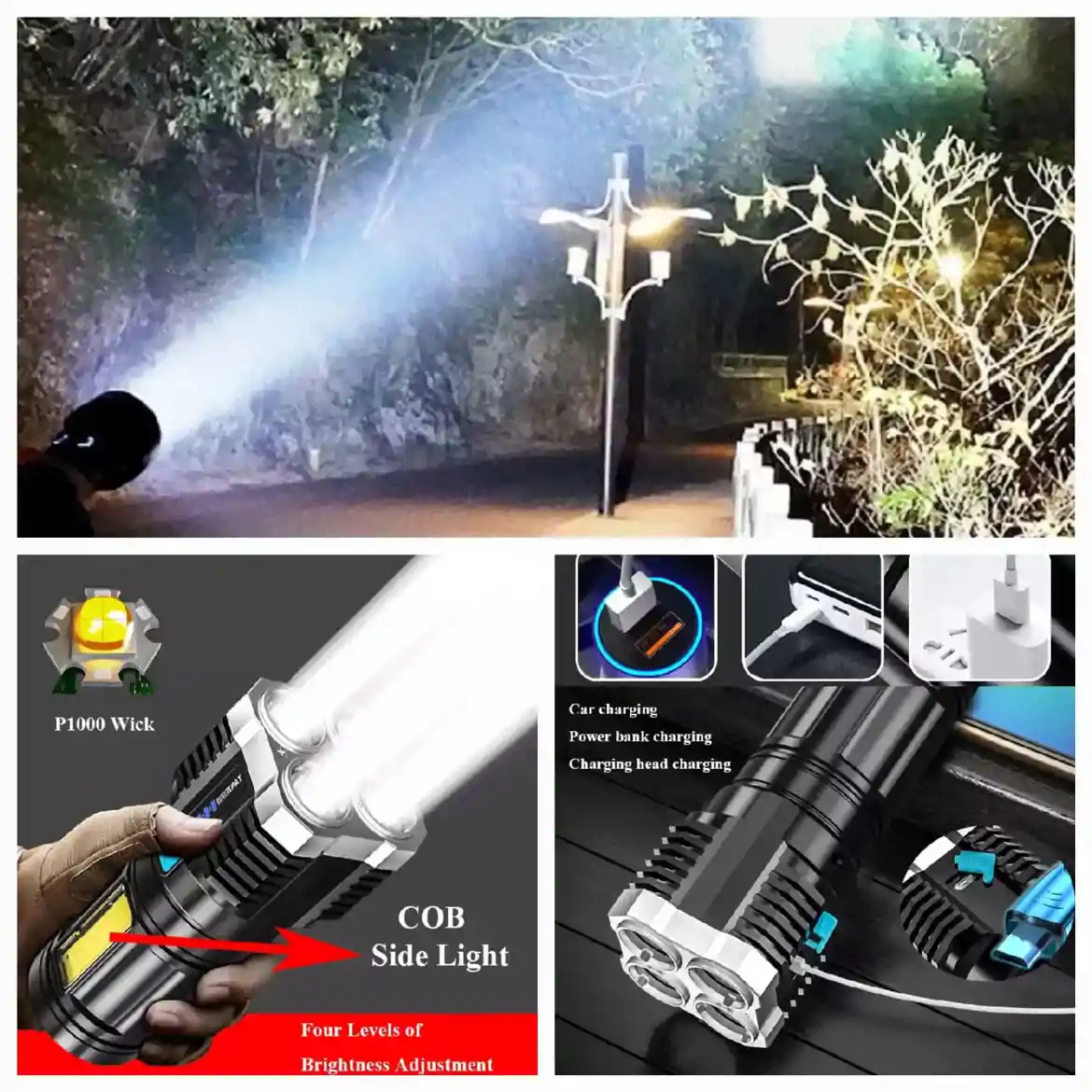 صورة مصباح يدوي LED فائق السطوع