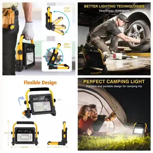 صورة كشاف إضاءة مع لوحة شمسية