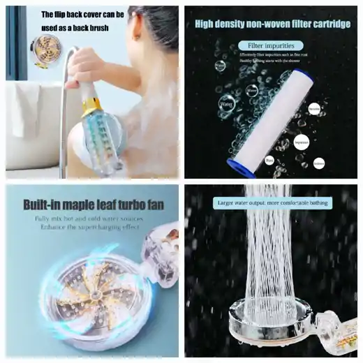 صورة رأس دش بمروحة تربو مزدوجة