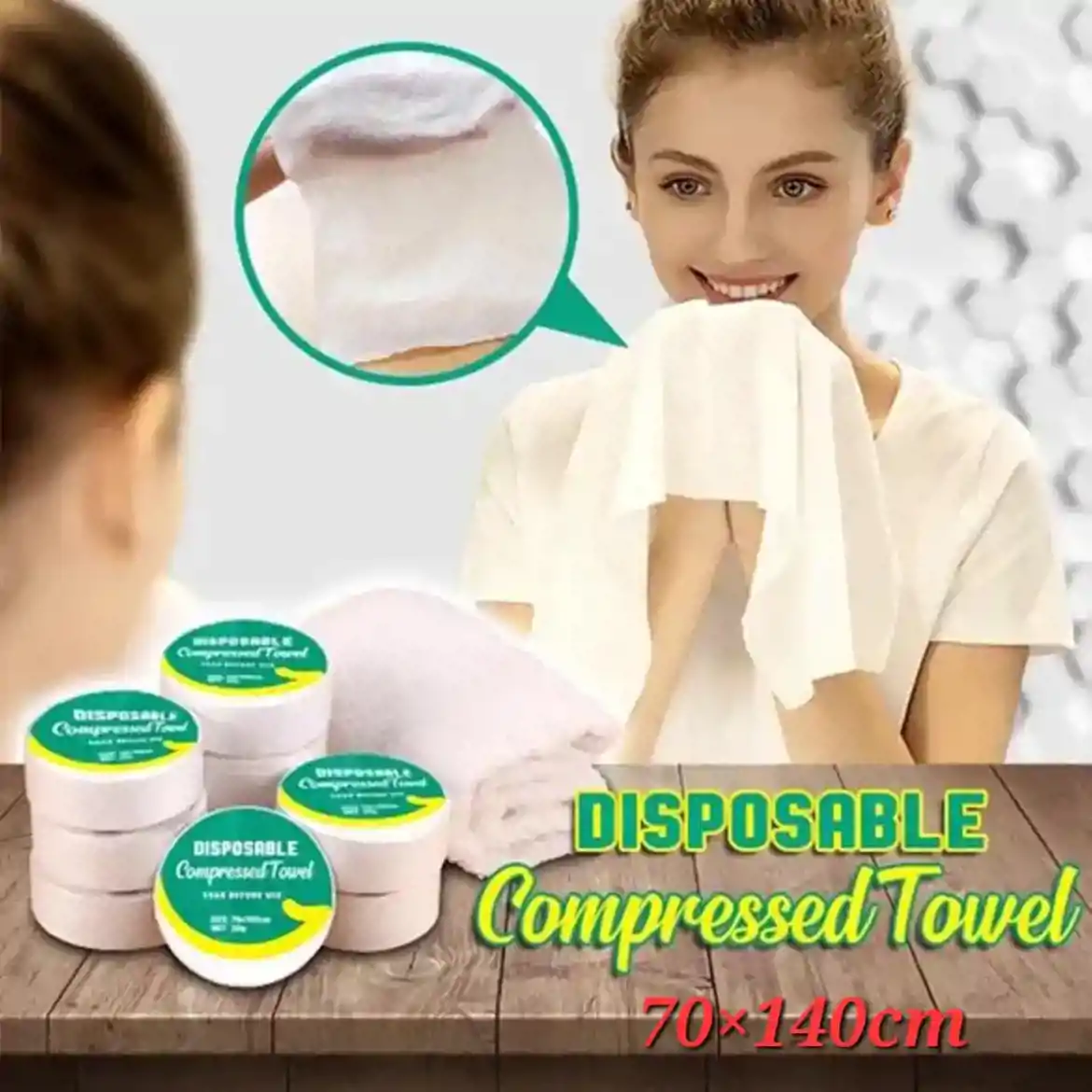 صورة Disposable Compressed Towel