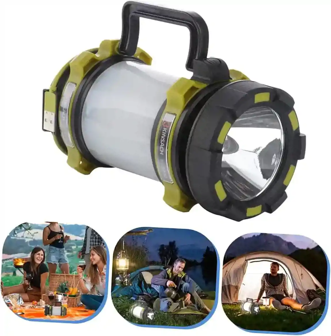 صورة مصباح يدوي تيكتيكي قابل لااعادة الشحن